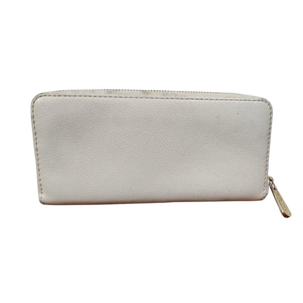 Michael Kors Off White Zip Around Jet Set Large Wallet - Picture 4 of 7